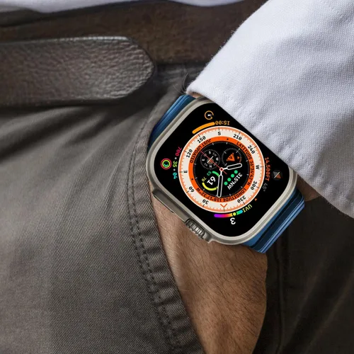 Miniatura 5 de NewWays - Pulsera de eslabones de titanio y acero inoxidable para Apple Watch Band Ultra 3 2 1 Band 49mm Series11 10 46mm 42mm 45mm 44mm 41mm 40mm