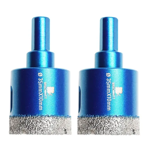 Miniatura 23 de Juego de brocas de núcleo de diamante seco, BRSCHNITT 1/4"*2, 5/16", 3/8" sierra de agujeros de diamante y brocas de carburo de 1/4"*3, 5/16"*2