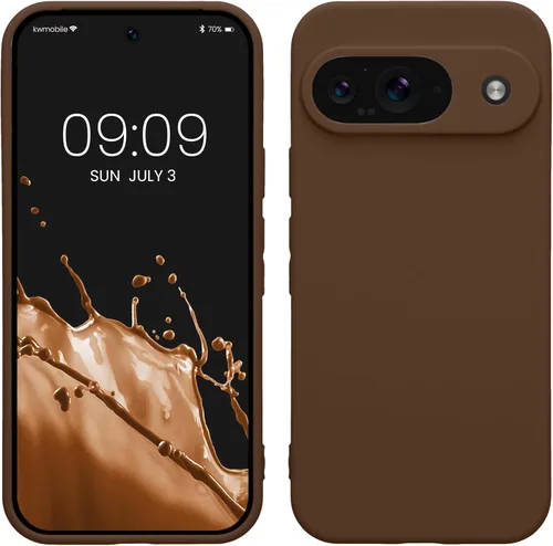 Miniatura 193 de kwmobile Funda compatible con Google Pixel 9 Pro - Funda protectora delgada de TPU para teléfono - Acabado mate suave - Negro mate