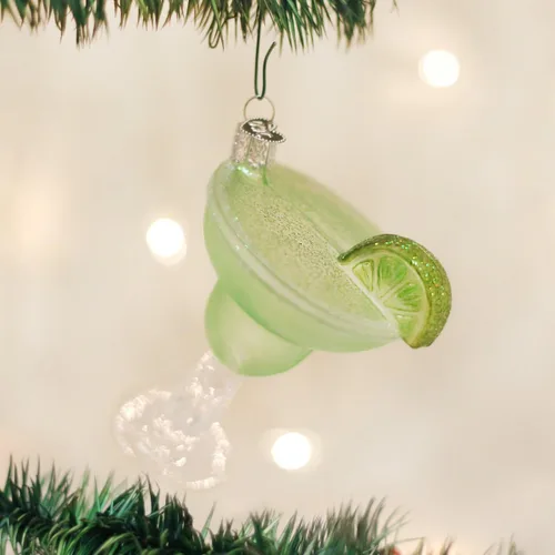 Miniatura 2 de Old World Christmas Margarita - Adorno de vidrio soplado para árbol de Navidad, decoración navideña artesanal, colección de bebidas para adultos