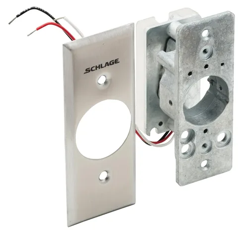 Miniatura 2 de SCHLAGE Electronics 653-05-NS Interruptor de tecla, SPDT Momentary Single Direction, Stile estrecho, acabado cromado satinado, menos cilindro