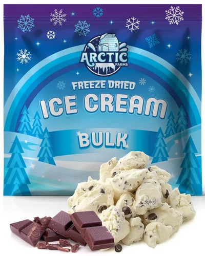 Miniatura 46 de Arctic Farms Trozos de Helado Liofilizado a Granel - No se Derrite (Mantequilla de Maní) (1 libra)