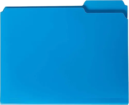 Miniatura 2 de Smead - Carpeta archivadora de poliéster, lengüeta cortada 1/3, tamaño carta, azul, 24 por caja (10503)