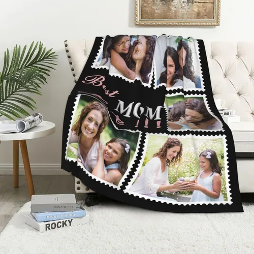 Miniatura 32 de JCETUNO Regalos personalizados de San Valentín para él y ella, mantas personalizadas con foto, mantas de fotos personalizadas, mantas de fotos