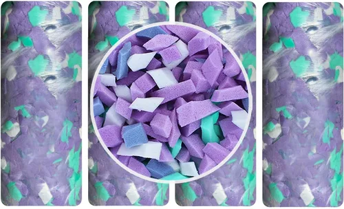 Miniatura 7 de Relleno de puf, relleno de espuma viscoelástica triturada de 5 libras para relleno de puf, relleno de espuma para almohada, camas de perro, sillas