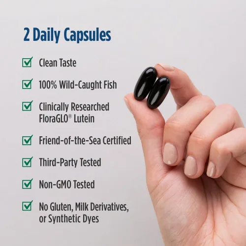 Miniatura 5 de Nordic Naturals Apoyo a la visión, limón - 60 geles suaves - con zeaxantina y luteína FloraGLO para ojos y visión saludables - 30 porciones