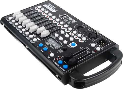 Miniatura 5 de Controlador Dmx de batería con Midi, controlador Dmx portátil para luces de cabeza móvil, consola de iluminación controlador Dmx 192, controlador
