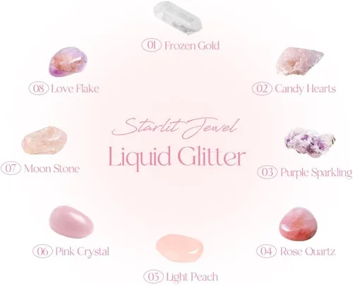Miniatura 6 de dasique Starlit Jewel - Brillo líquido (06 cristal rosa) Sombra de purpurina parpadeante Maquillaje coreano Maquillaje de ojos brillante