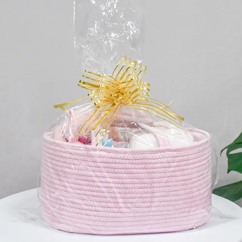 Miniatura 6 de ABenkle Organizador de Pañales - Cesta de Almacenamiento de Cuerda de Algodón para Artículos Esenciales del Bebé, Regalo de Baby Shower para Niños