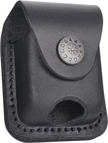 Funda de cuero para encendedor hecha a mano con lazo para cinturón de bolsillo