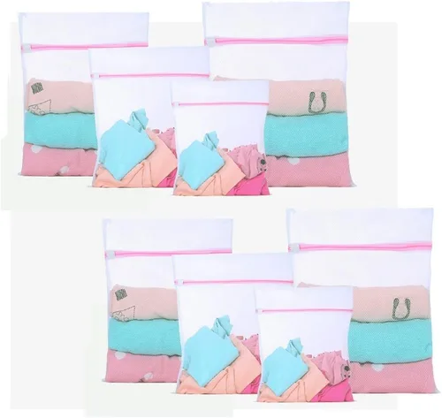 Miniatura 8 de 1 pieza de malla de lavandería de lavado medio de bags- para lavandería, Blusa, Hosiery, Calcetín, ropa interior, brasier y camisón, Viajes Bolsa