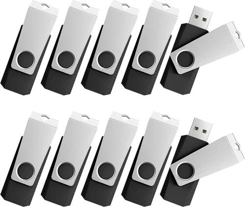 Miniatura 12 de TOPESEL Unidad flash USB 3.0 de 64 GB, paquete de 10 unidades a granel, memoria USB para respaldo de almacenamiento de datos, disco de memoria