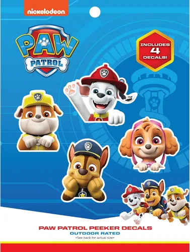 Miniatura 15 de Paw Patrol - Juego de 12 calcomanías de Paw Patrol para niños y adultos, calcomanías de vinilo para laptop, vaso, botella de agua, vehículos