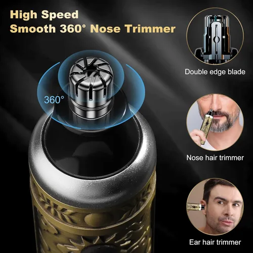 Miniatura 5 de Qreeyx Cortadora de pelo profesional inalámbrica para hombres – Cortadora de pelo Zero Gap T-Blade Trimmer Eléctrica de lámina y recortadora de pelo