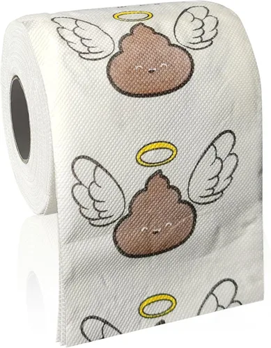 Poop - Decoraciones de feliz cumpleaños para mujeres, hombres, ella, él, 3 capas, 150 hojas, rollo de papel higiénico novedoso, papel higiénico de