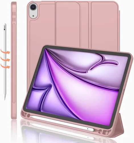 Miniatura 33 de iMieet Funda para iPad Air de 11 pulgadas M3 (2025) / M2 (2024), iPad Air de 5ª/4ª generación 2022/2020 de 10.9 pulgadas con soporte para lápices