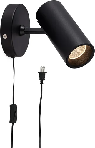 Miniatura 10 de Aisilan - Focos de pared LED para interiores, enchufe con interruptor, luces elevadoras ajustables para iluminación de pared, 12 W COB 3000K CRI97