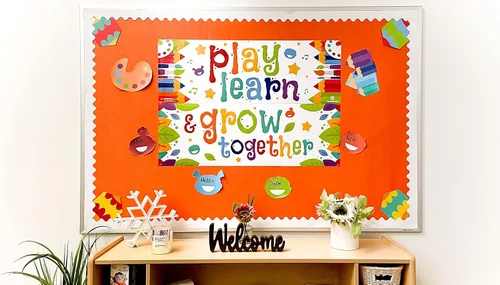 Miniatura 3 de Sproutbrite Carteles educativos de juego y aprendizaje de 13.5 x 39 pulgadas, 2 carteles de profesores, carteles motivacionales para el aula
