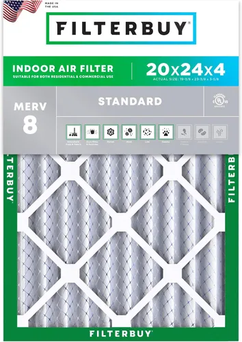 Miniatura 31 de Filterbuy - Filtro de aire MERV 8 de 8x14x1, defensa esencial contra el polvo y las alergias (1 unidad), filtros plisados electrostáticos