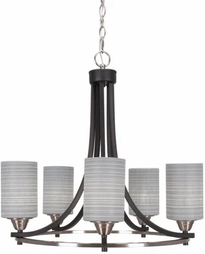 Miniatura 81 de Toltec Lighting Paramount 3405-BN-3001 - Lámpara de araña (5 luces, níquel cepillado)