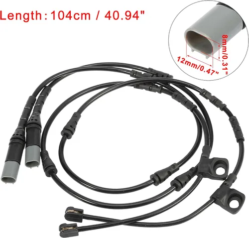 Miniatura 3 de X AUTOHAUX 2 unids coche delantero pastilla de freno electrónico sensor de desgaste indicador 34356792567 34356792569 para BMW X5 2011-2016