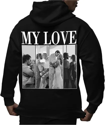Miniatura 7 de Sudaderas con capucha personalizadas diseñan el tuyo propio, retrato de camisa de la foto, regalos personalizados para el día de San Valentín