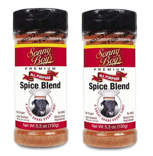 Sonny Boys Premium - Condimento para carne multiusos sin azúcar, mezcla de especias y especias para frotar, sin azúcar, sin gluten, sin MSG, bajo en