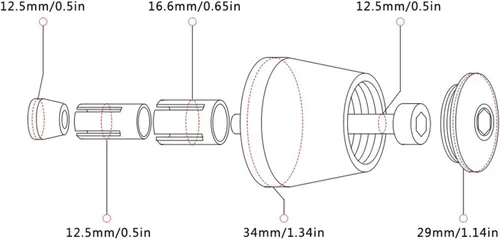 Miniatura 5 de Tapones de empuñadura de motocicleta, un par de tapones de agarre CNC de 0.866 in para manillar para Yamaha XT660 XT660R XT660R XT660X 2004-2014