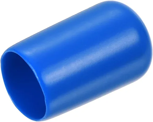 Miniatura 139 de uxcell 25 tapas de goma de 0.787 in de vinilo de identificación redonda tapa tapa de rosca de tornillo protectores negro