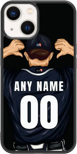 Miniatura 25 de Custome - Funda de teléfono de béisbol, diseño creativo de béisbol deportivo con número de estrella para iPhone 15, 14, 13, 12, 11 Pro Max Plus Mini