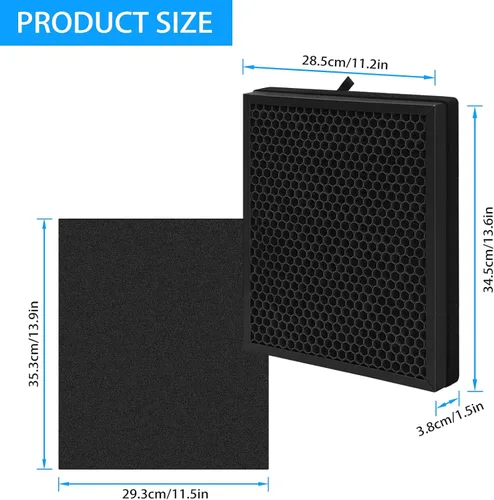 Miniatura 3 de Filtro purificador de aire para Zigma Aerio-300: Reemplazo del filtro de purificador de aire Hepa 1 filtro HEPA verdadero de alta eficiencia - 1