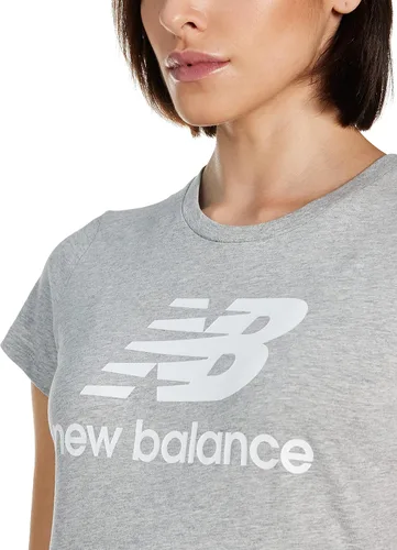 Miniatura 4 de New Balance Women's Nb Essentials Stacked Logo Short Sleeve 19