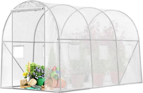Miniatura 10 de VIVOSUN Invernadero portátil para caminar de 49 x 49 x 63 pulgadas, con cubierta de PVC y base desmontable, emergente instantáneo y plegable, mini