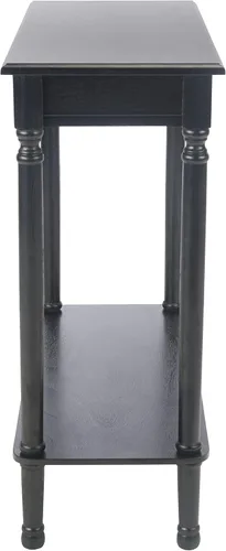 SAFAVIEH Home Collection Tinsley - Mesa consola con estante inferior rectangular color negro
