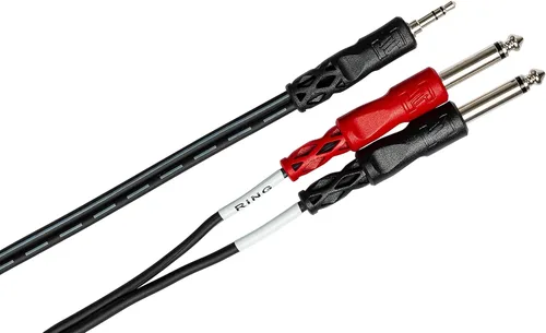 Miniatura 6 de HOSA Paquete de cables estéreo TRS a Dual 1/4" TS Breakout (3 pies)