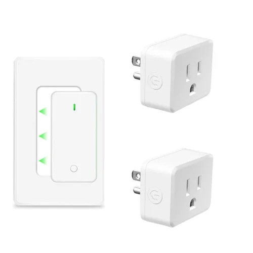 Miniatura 13 de NineLeaf Interruptor de salida remoto inalámbrico, interruptor de lámpara remoto, interruptor decorativo de enchufe de luz de encendido y apagado
