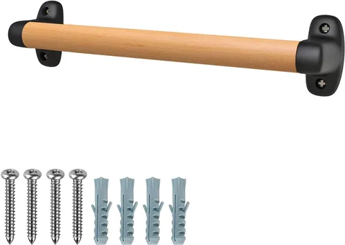 SELEWARE Mango de seguridad para patio de recreo de 12 pulgadas, mango de agarre de madera para niños, mango de agarre para casa de juegos, casa de