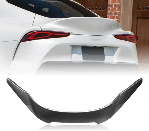 Alerón de maletero con aspecto de fibra de carbono compatible con Toyota GR Supra MK5 A90 A91 Coupé 2019-2026, alerón trasero