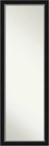Miniatura 10 de Amanti Art Espejo de pared para puerta, espejo de longitud completa (52 x 18 pulgadas), espejo estrecho de cuerpo completo negro grande y espejo