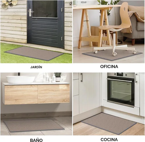 Miniatura 7 de Tapetes de cocina para piso, alfombras de cocina, antideslizantes, lavables, absorbentes, alfombra de camino de cocina para delante del fregadero