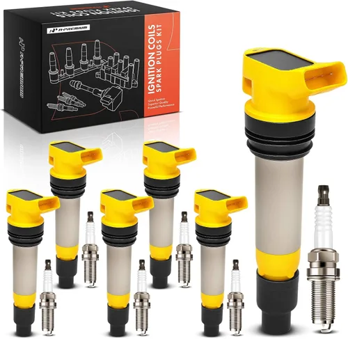 Miniatura 11 de Kits de bobinas de encendido y bujías A-Premium compatibles con Volvo XC60 2010-2011, XC90 2007-2011, S60 2011-2012, S80 2007-2011, XC70 2008-2011