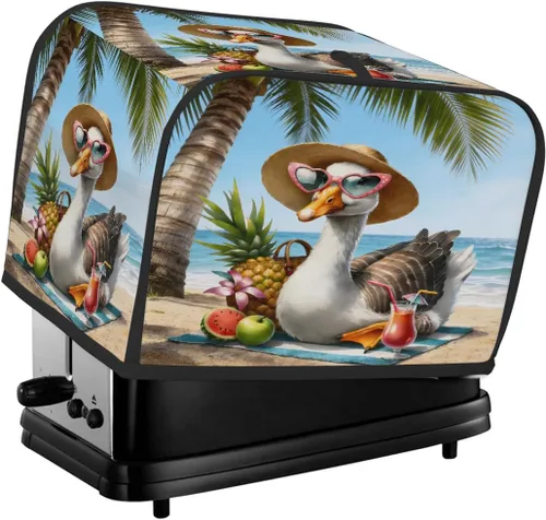 Miniatura 38 de Funda para tostadora de animales de gallo, 2 rebanadas, protección contra el polvo y las huellas dactilares, fundas para pan, fundas lavables
