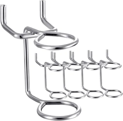 OSALADI 5 piezas de gancho para tablero de clavijas, soporte de metal, organizador de utensilios de cocina, alicates, ganchos para colgar tablero de