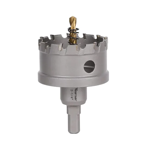 Miniatura 30 de Sierra perforadora de carburo de 1-1/2 pulgadas (1.496 in) para metal duro, cortador de agujeros con punta de carburo de tungsteno con broca piloto