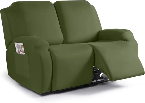 Miniatura 16 de TAOCOCO Funda para sofá reclinable, 3 piezas de fundas de tela de poliéster elástica para sofá reclinable de 3 asientos, protector de muebles suave