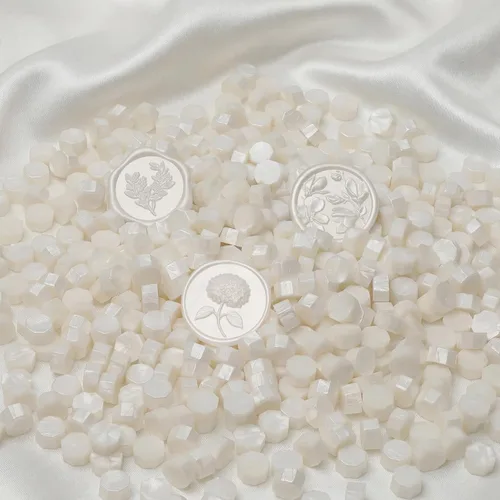 Miniatura 12 de UNIQOOO 180 piezas de perlas metálicas de cera de sellado de oro antiguo para sello de cera, ideal para adornar sobres de tarjetas, invitación