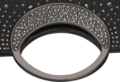 Miniatura 14 de Dexmay - Bolso de mano con diamantes de imitación con asa de cristal para boda, fiesta, elegante bolso de mano para mujer