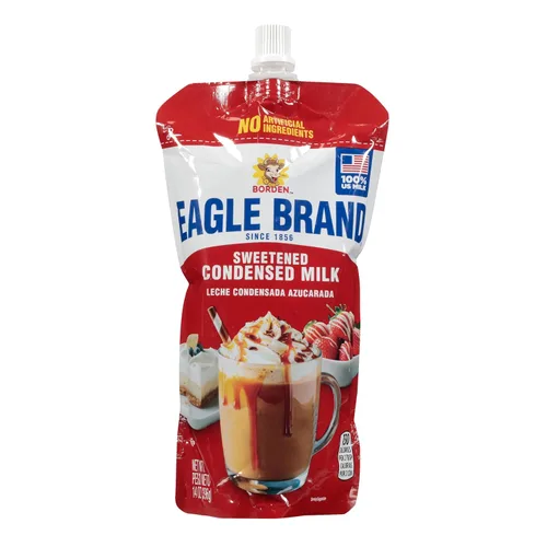 Miniatura 12 de Eagle Brand Leche condensada endulzada de 14 onzas, ideal para flan, cocinar, hornear, bebidas, postres, helados, sin ingredientes artificiales, sin