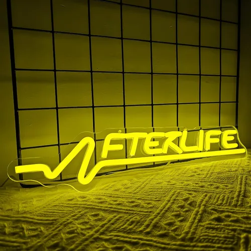 Miniatura 2 de Cyberpunk Letrero de Neón Juego Letrero LED para Decoración de Pared Juegos de Disparos Luz de Neón para Sala de Juegos Cueva de Hombre Decoración