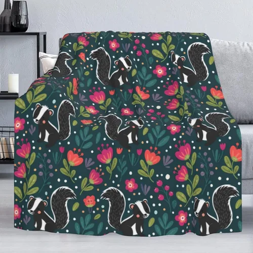 Miniatura 4 de Manta suave con diseño floral de 40 x 50 pulgadas, ligera y cálida manta de forro polar de franela para sofá, cama, sofá, viajes, campamento